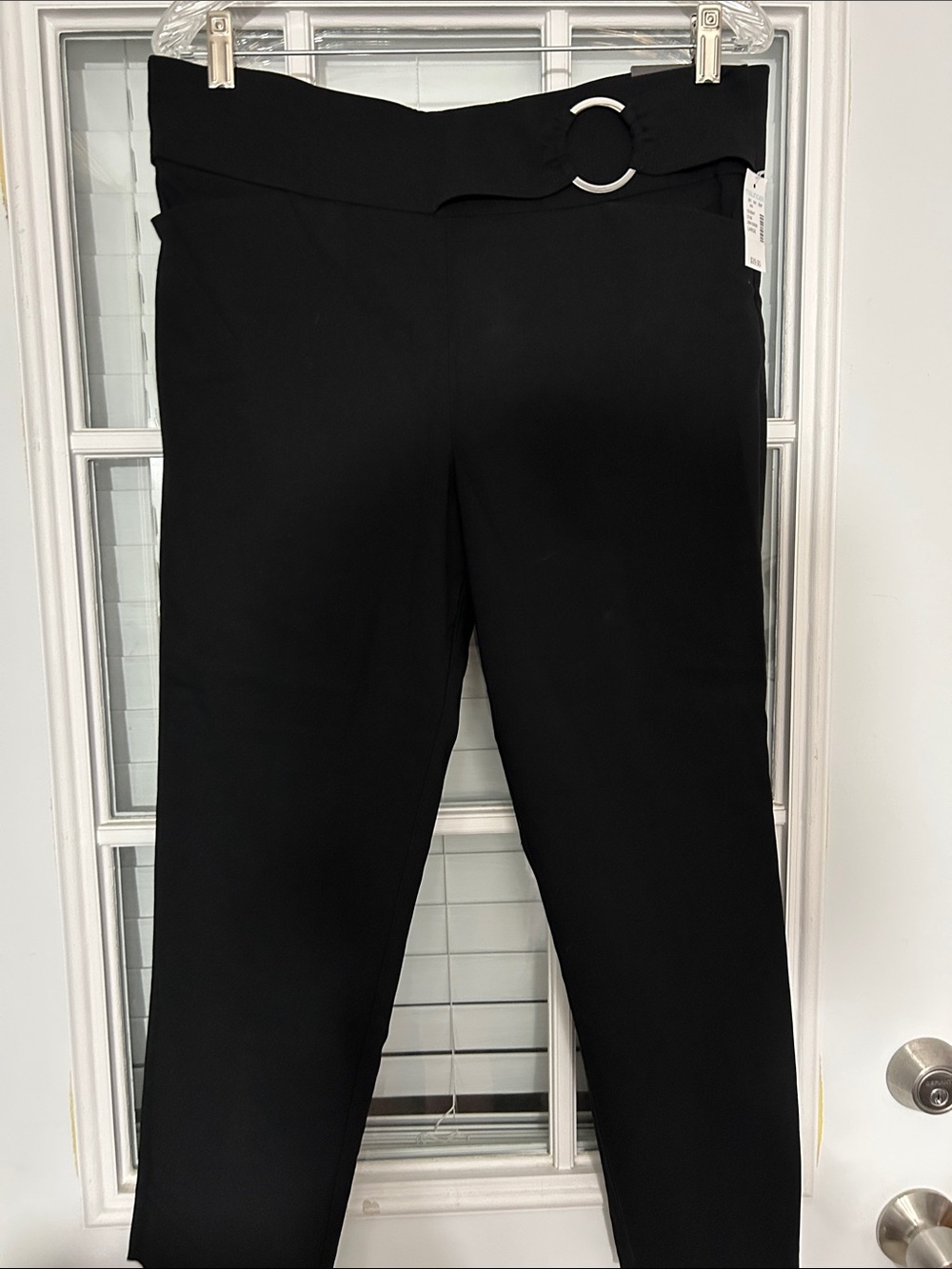 Maurices Black Capris with Fold-Over Waist Detail